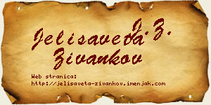 Jelisaveta Živankov vizit kartica